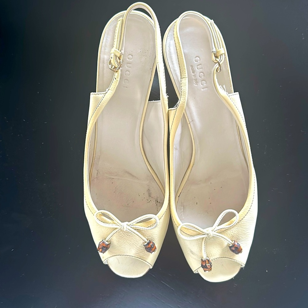 Gucci sling back pumps